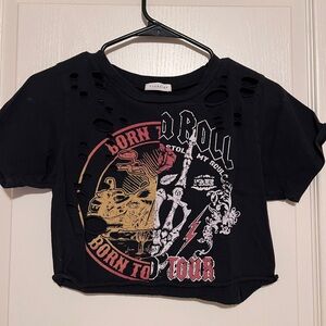 Forever 21 Black Graphic Tee